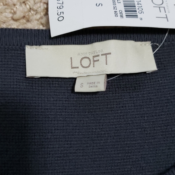 LOFT gray dressy crewneck sweater - Picture 7 of 8